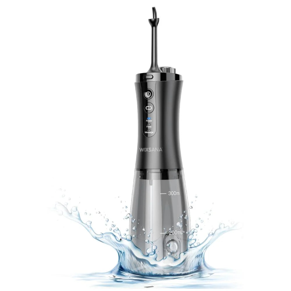 خيط الأسنان المائي الذكي المزود بكاميرا من ويكسانا 350مل - Wixsana Smart Water Flosser with Camera