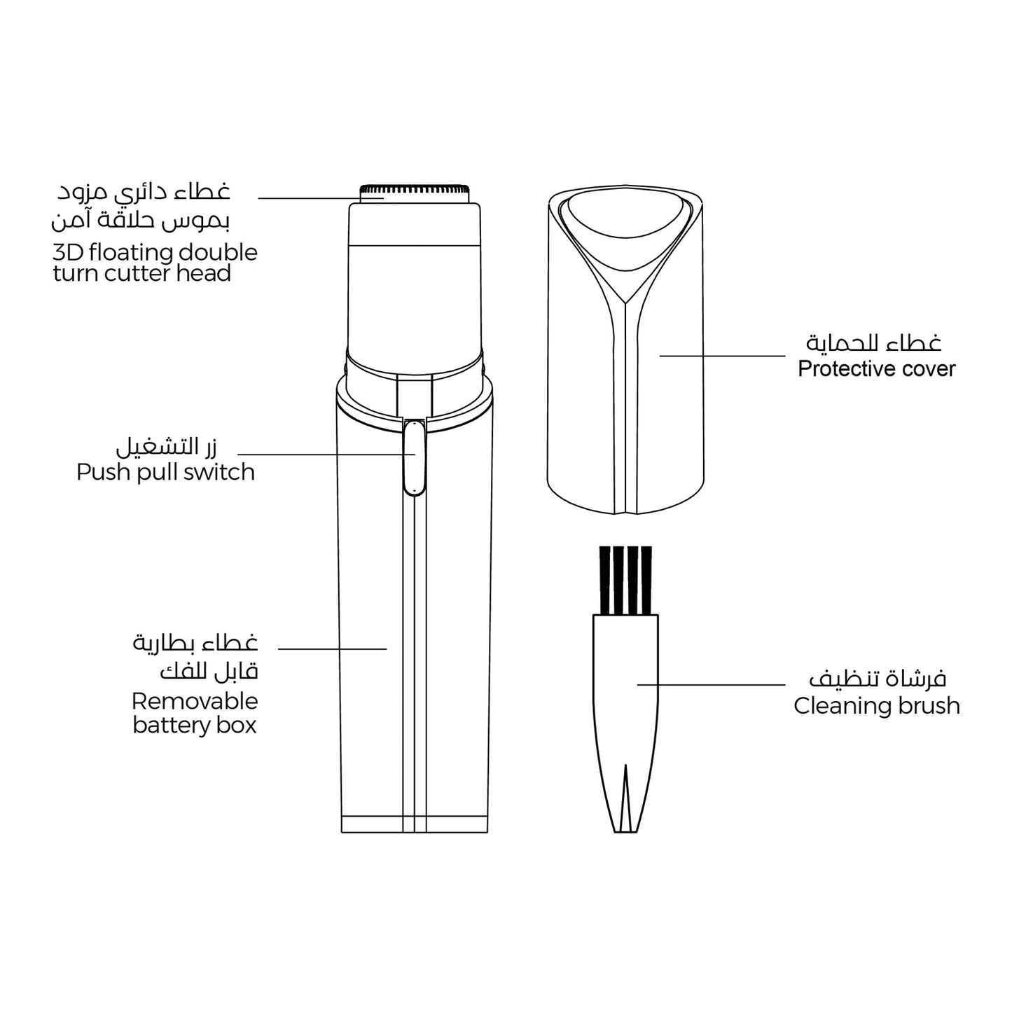 جهاز إزالة شعر الوجه بونيتا - Bonita facial hair remover